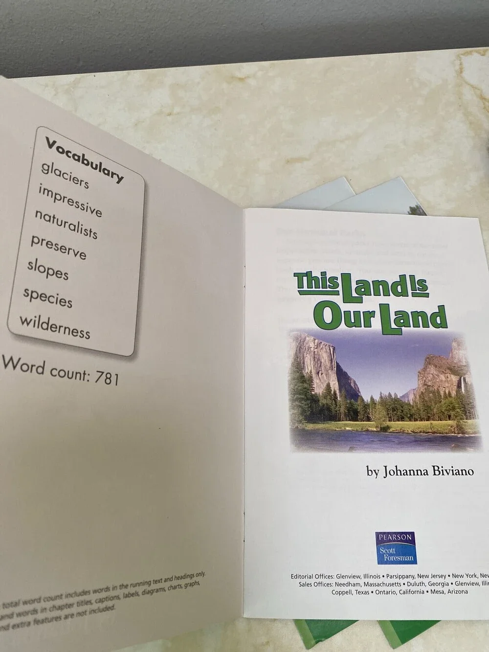 Pearson Scott Foresman This Land Is Our Land Reading Street 4.1.5 Book